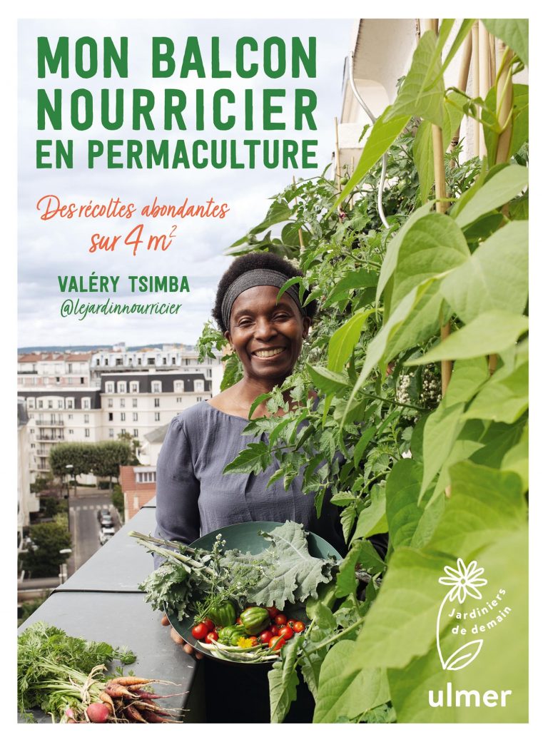 couverture du livre Mon balcon nourricier en permaculture de Valéry Tsimba éditions ulmer
